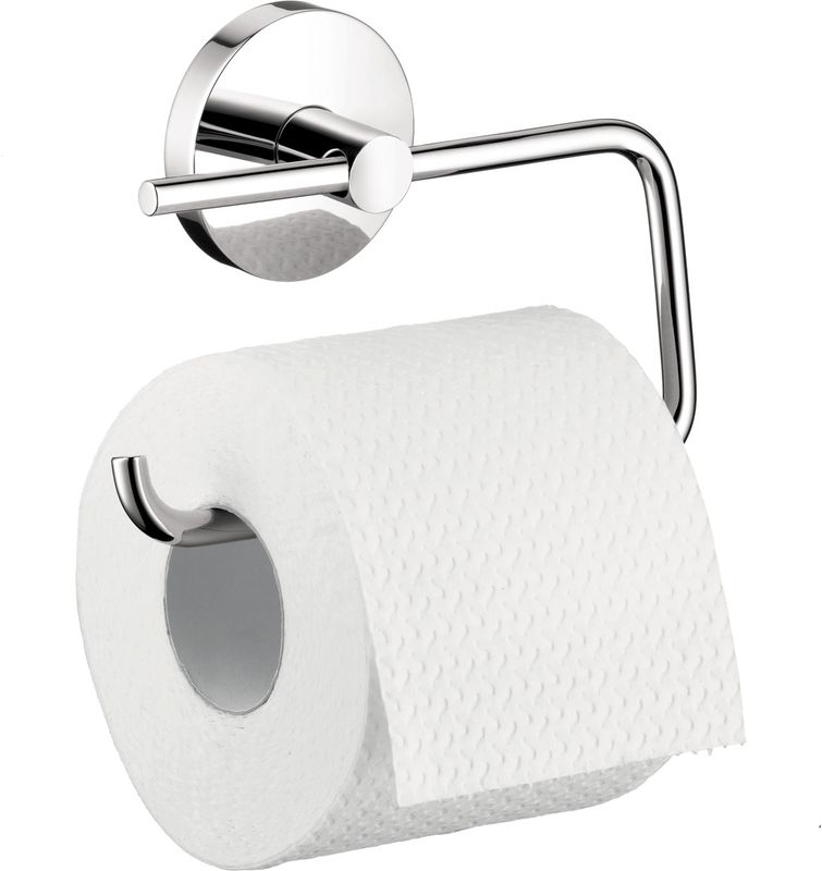 Hansgrohe Toilettenpapierhalter, ohne Deckel, verdeckte Befestigung, 157 x 157 x 43 mm, Farbe chrom Bild 1