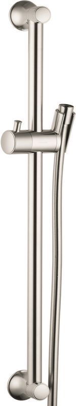 Hansgrohe Brausenstange Unica'Classic 650 mm brushed, mit Sensoflex 1600 mm, Farbe nickel Bild 1