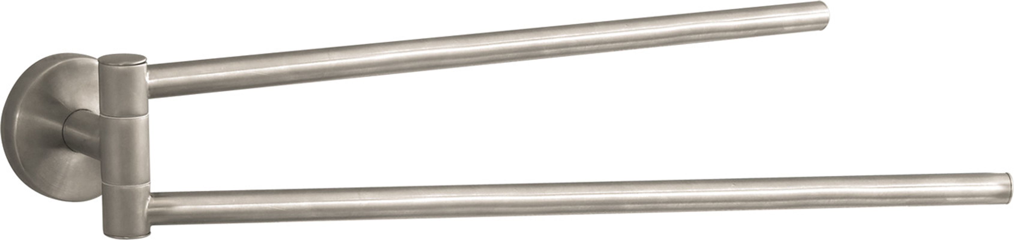 Hansgrohe Handtuchhalter Logis zweiarmig brushed, 72 x 445 x 445 mm, Farbe nickel Bild 1
