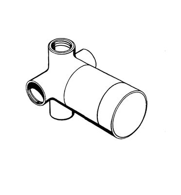 Hansgrohe Unterputzteile Quattro NEU für Vierwegeumstellung 3/4", 60 mm Bild 5