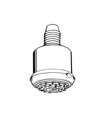 Hansgrohe Kopfbrause Clubmaster 90 3-strahlig, verchromt, 144 x 93 x 93 mm, Farbe chrom Bild 4