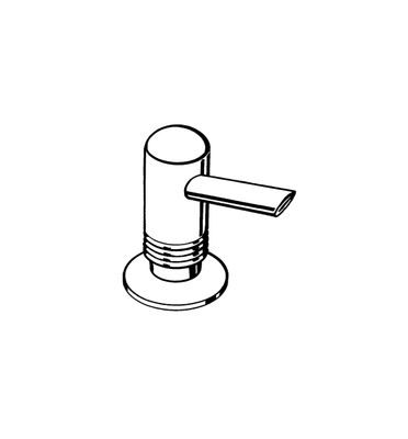 Hansgrohe Spülmittelspender Einbauversion 300ml, 80 x 54 x 92 mm, Farbe chrom Bild 5