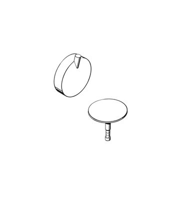 Hansgrohe Ab- und überlaufgarnitur Flexaplus S F-Set (Griff u.Stopfen) BSO, Farbe silber Bild 4