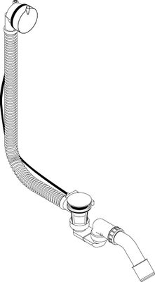 Hansgrohe Ab- und Überlaufgarnitur Flexaplus S Axor Komplettset chrom Normalwannen, Farbe chrom Bild 8