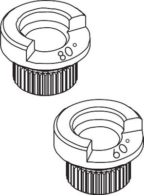 Hansgrohe Anschlagring Set (60 Gr./80 Gr.)Talis Waschtischmischer 250, Farbe silberfarben Bild 2