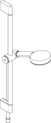 Hansgrohe Select S Brausegarnitur 105 3jet Relaxation, Brausestange 65 cm, matt schw, Farbe schwarz Bild 10