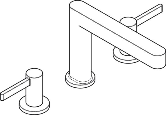 Hansgrohe 3-Loch Waschtischarmatur 110 Finoris, mit Push-Open Ablaufgarnitur, Farbe chrom Bild 7