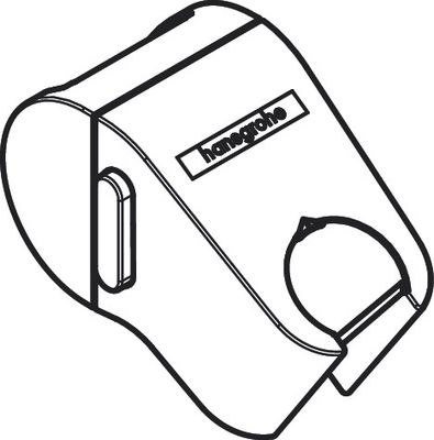 Hansgrohe Push-Schieber, für WallStoris matt, Farbe weiß Bild 5