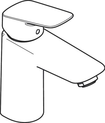 Hansgrohe Waschtischmischer Logis 100, mit Push-Open Ablaufgarnitur matt, Farbe schwarz Bild 7