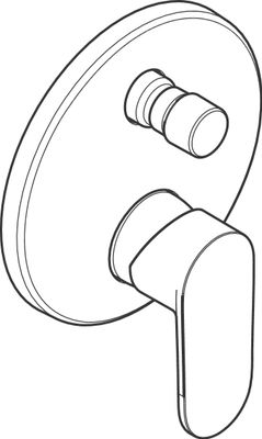 Hansgrohe Fertigset Vernis Blend verchromt, für Einhand-UP-Wannenbatterie, Farbe chrom Bild 4