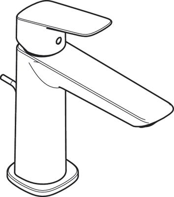 Hansgrohe Fine Einhebel-Waschtischmischer, ComfortZone 110, mit Ablaufgarnitur,121 mm, 177 x 121 mm, Farbe chrom Bild 15