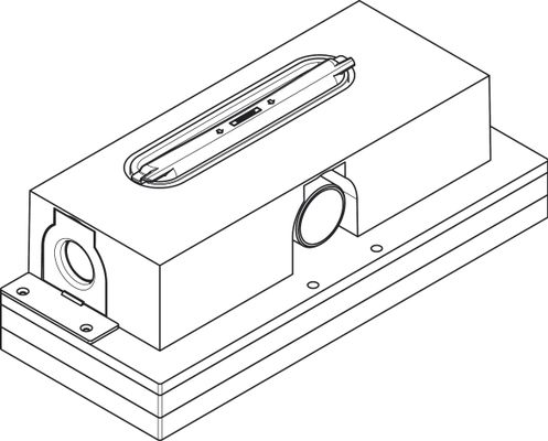 Hansgrohe uBox Grundkörper universal für Duschrinne Ablaufgehaeuse, für Standardinstallation, 87 x 343 x 139 mm Bild 15