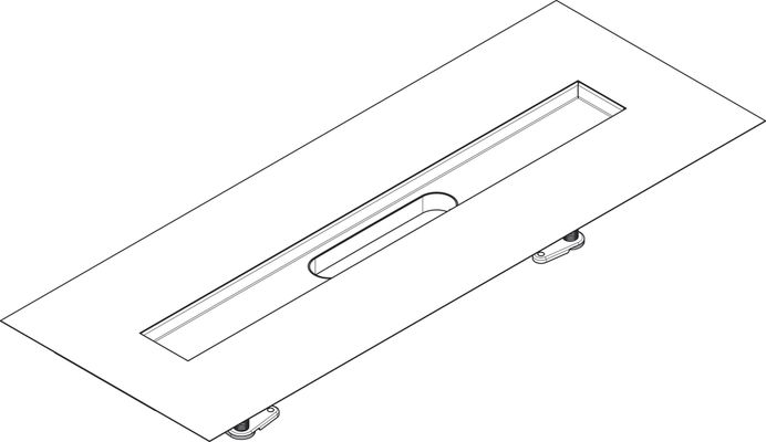 Hansgrohe Installationsset RainDrain 700 mm, für Duschrinnen Fertigsets, 41 x 700 x 113 mm Bild 4