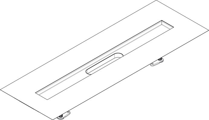 Hansgrohe Installationsset RainDrain 800 mm, für Duschrinnen Fertigset, 41 x 800 x 113 mm Bild 4