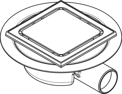 Hansgrohe Komplettset RainDrain Spot 150 x 150 mm Punktablauf u.Installationsset BST, 111 x 226 x 226 mm, Farbe Edelstahl-Optik (silber) Bild 7