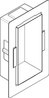 Hansgrohe Wandnische XtraStoris Minimalistic rahmenlos 300 x 150 x 100 mm MSW, 390 x 240 mm Bild 63