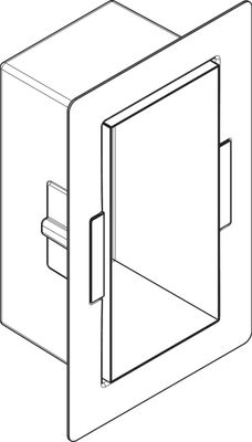 Hansgrohe Wandnische XtraStoris Minimalistic rahmenlos 300 x 150 x 140 mm MB, 390 x 240 mm Bild 5