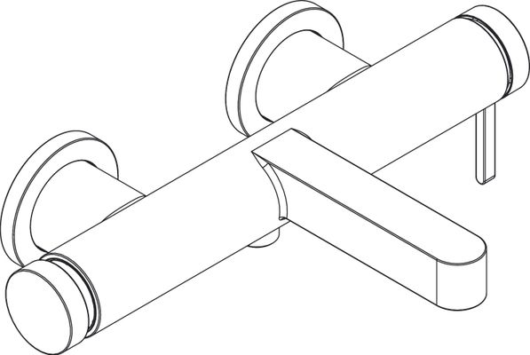Hansgrohe Wannenmischer Aufputz Finoris, Farbe chrom Bild 5