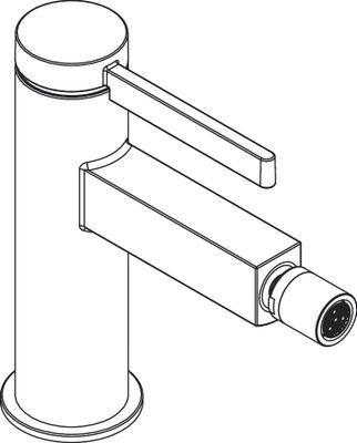 Hansgrohe Bidetmischer Finoris, mit Push-Open Ablaufgarnitur, Farbe chrom Bild 5
