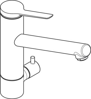 Hansgrohe Spültischmischer 200 Zesis M33 Geräteabsperrventil 1jet CoolStart, Farbe chrom Bild 5