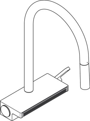 Hansgrohe Spültischmischer 170 Aquno Select M81 Ausziehbrause 3jet sBox, 390 mm, Farbe chrom Bild 38