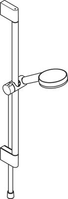Hansgrohe Brausenset Crometta 1jet / Unica 650 mm weiss / chrom, Farbe weiß, chrom Bild 7