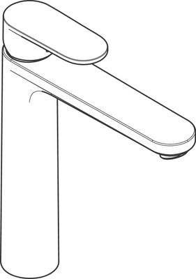 Hansgrohe Einhebel-Waschtischmischer 190, ohne Ablaufgarnitur, Farbe schwarz Bild 4