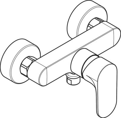 Hansgrohe Einhebel-AP-Brausemischer, Farbe chrom Bild 10