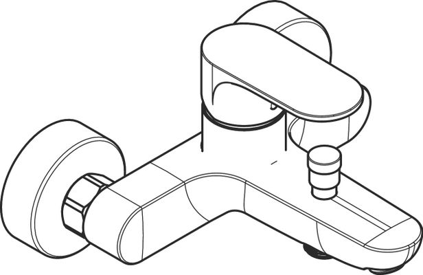 Hansgrohe Wannenmischer Aufputz Rebris S MSW, Farbe schwarz Bild 19