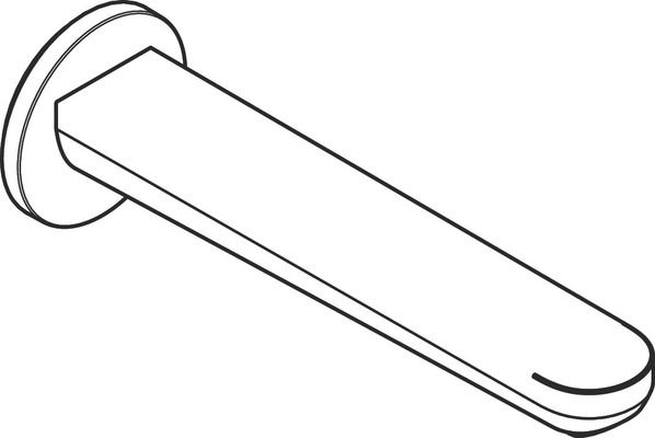 Hansgrohe Wanneneinlauf Rebris S DN 20 MSW, 200 mm, Farbe schwarz Bild 4