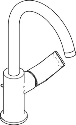 Hansgrohe E Einhebel-Waschtischmischer 210 Schwenkauslauf, mit Zugstange, Farbe chrom Bild 11