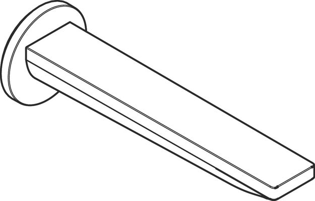 Hansgrohe Wanneneinlauf Rebris E, 200 mm, Farbe chrom Bild 4