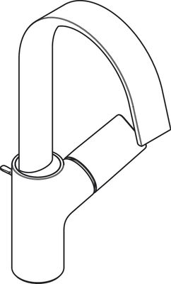 Hansgrohe Waschtischmischer 210 Vivenis Schwenkausl.u.Zugst.-Ablaufg.matt, Farbe weiß Bild 6
