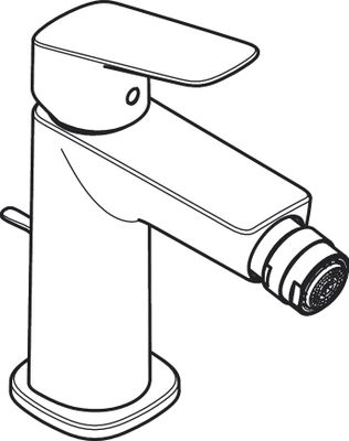 Hansgrohe Bidetmischer 110 Logis Fine matt, Farbe schwarz Bild 4
