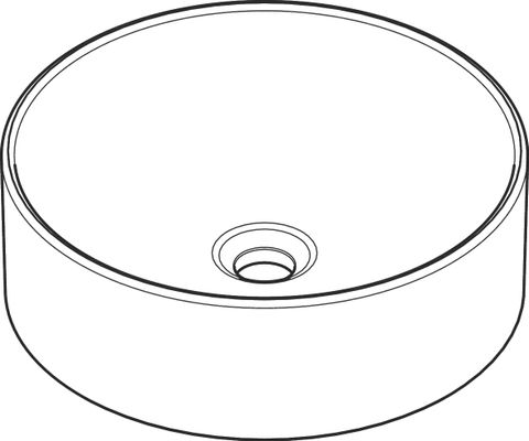 Hansgrohe Aufsatzwaschtisch Xuniva S 400 x 400 mm ohne Hahnloch u.Überlauf SMC weiss, 130 x 400 mm, Farbe weiß Bild 19