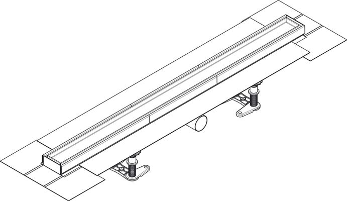 Hansgrohe Komplettset RainDrain Compact 800 mm befliesbar für flache Installation, 191 x 800 x 64 mm Bild 10