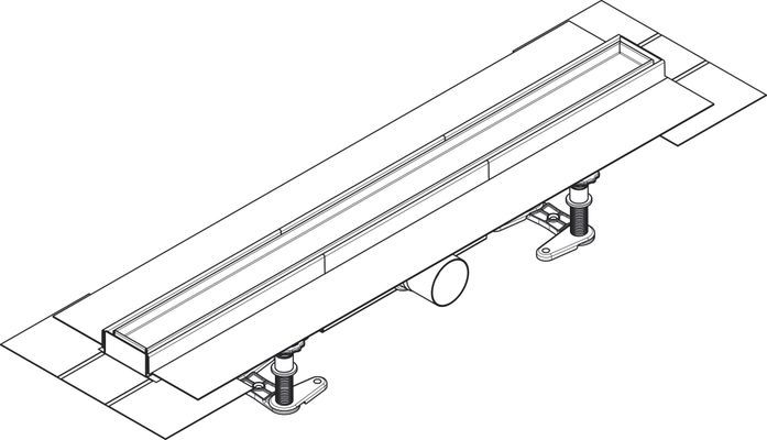 Hansgrohe Komplettset RainDrain Compact 700 mm befliesb.Standardinstallation BST, 200 x 700 x 64 mm Bild 7