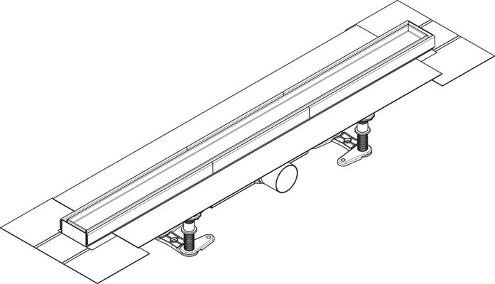 Hansgrohe Komplettset RainDrain Compact 800 mm befliesb.Standardinstallation BST, 200 x 800 x 64 mm Bild 10