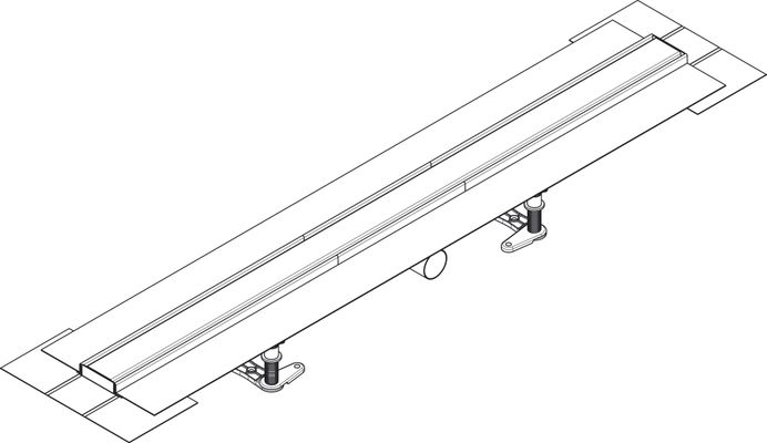 Hansgrohe Komplettset RainDrain Compact 1000 mm für flache Installation BST, 181 x 1000 x 77 mm Bild 10