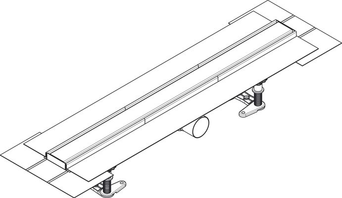 Hansgrohe Komplettset RainDrain Compact 700 mm, für Standardinstallation BST, 181 x 700 x 77 mm Bild 10