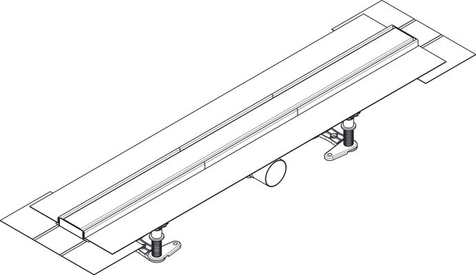 Hansgrohe Komplettset RainDrain Compact 800 mm, für Standardinstallation BST, 181 x 800 x 77 mm Bild 21