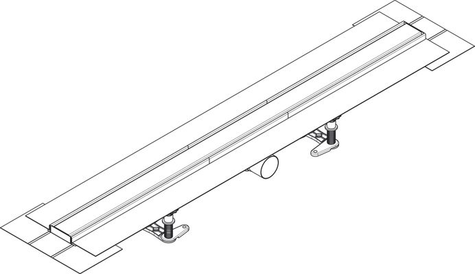 Hansgrohe Komplettset RainDrain Compact 1000 mm, für Standardinstallation BST, 181 x 1000 x 77 mm Bild 10
