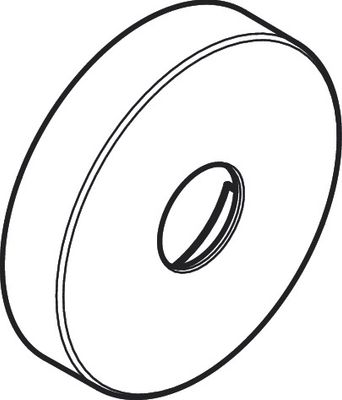 Hansgrohe Rosette, für Brausearm, Farbe silberfarben Bild 3