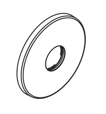 Hansgrohe Rosette Brausenmischer Unterputz 150 mm, Farbe silberfarben Bild 2
