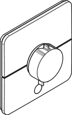 Hansgrohe Fertigset UP-Thermostat ShowerSelect Comfort Q 1 Verbraucher / 1 Ausgang schw, Farbe schwarz Bild 6