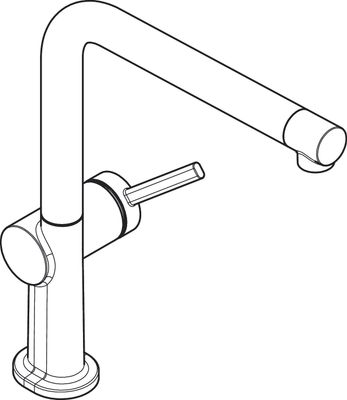 Hansgrohe Spültischmischer 270 Talis M54 Niederdruck 1jet matt, Farbe schwarz Bild 4