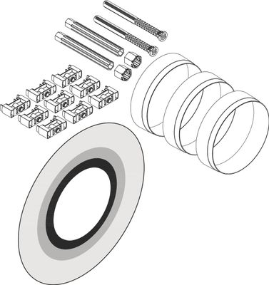 Hansgrohe Verlängerungsset, für HGIBOX2 ShowerSelect Fertigsets, 25 - 75 mm Bild 2