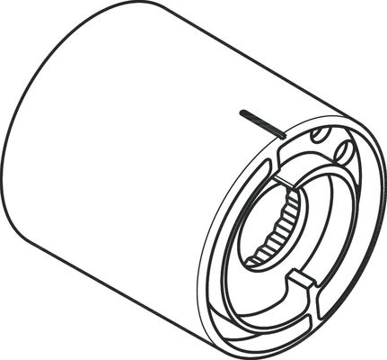 Hansgrohe Anschlaghülse, für Thermostat iBox, Farbe silberfarben Bild 2