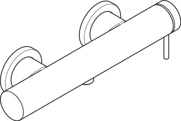 Hansgrohe Brausemischer Aufputz Tecturis S MSW, Farbe schwarz Bild 4