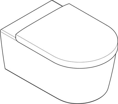 Hansgrohe Wand WC Set EluPura S 540 x 360 mm ohne SPR, mit WC Sitz SoftCl.u.QuickRe.SMC we, 400 x 366 mm, Farbe weiß Bild 45